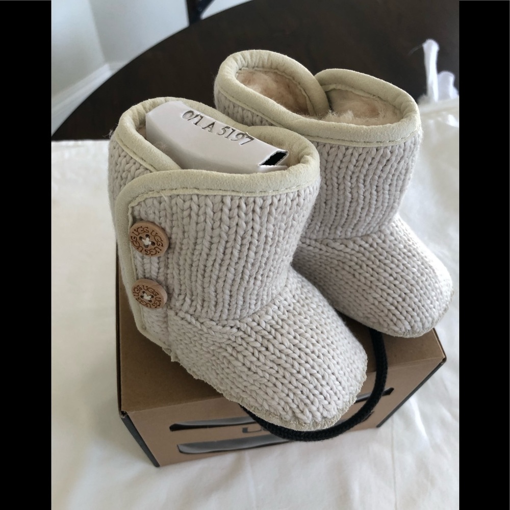 UGG Purl Baby Booties - size 0-6 months